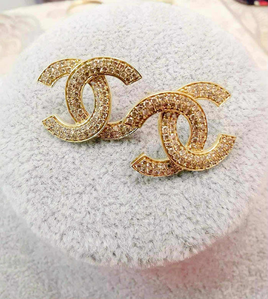 K18 CC EARRINGS- NEW