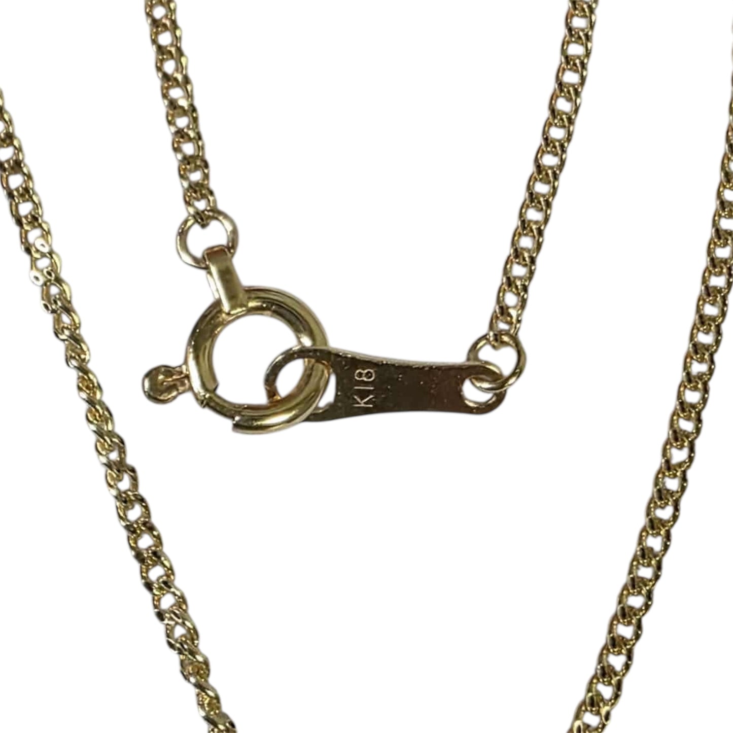 K18 NECKLACE with R INITIAL