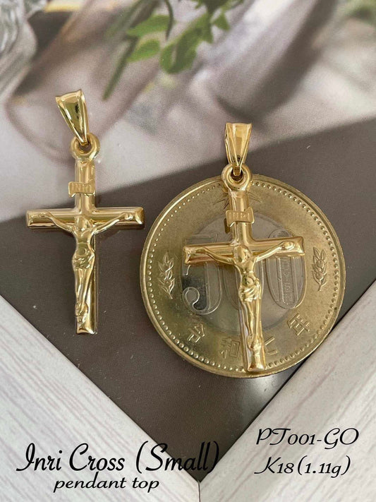 K18 INRI CROSS PENDANT TOP