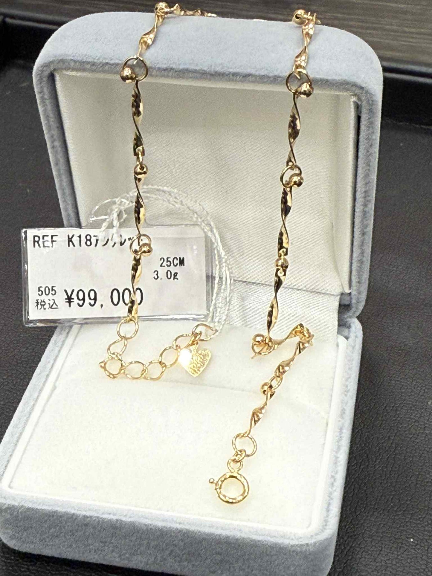 K18 ANKLET JAPAN-SUBASTA