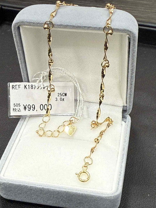 K18 ANKLET JAPAN-SUBASTA