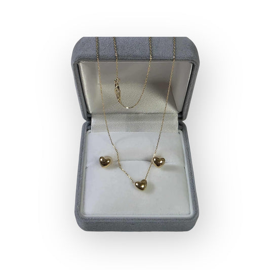 K18 NECKLACE  w/ EARRINGS-IVANA SET NEW