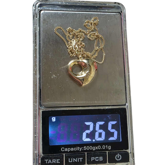 K18 NECKLACE w/ MONACA PENDANT