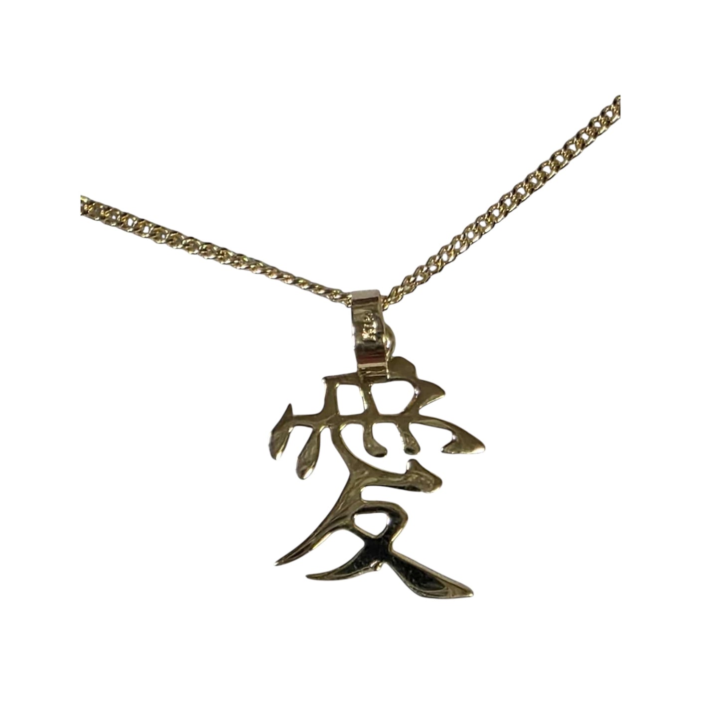 K18 NECKLACE/ AI KANJI PENDANT