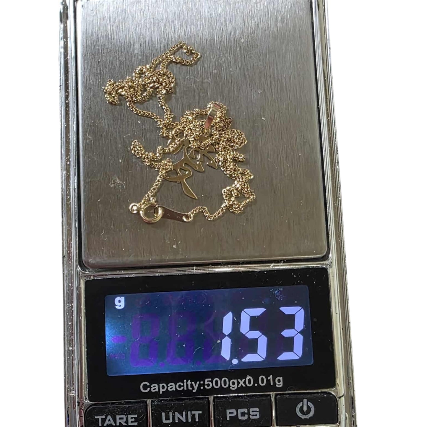 K18 NECKLACE/ AI KANJI PENDANT